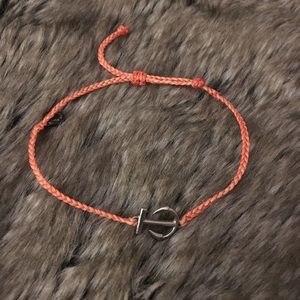 Pura Vida Pink Anchor Bracelet